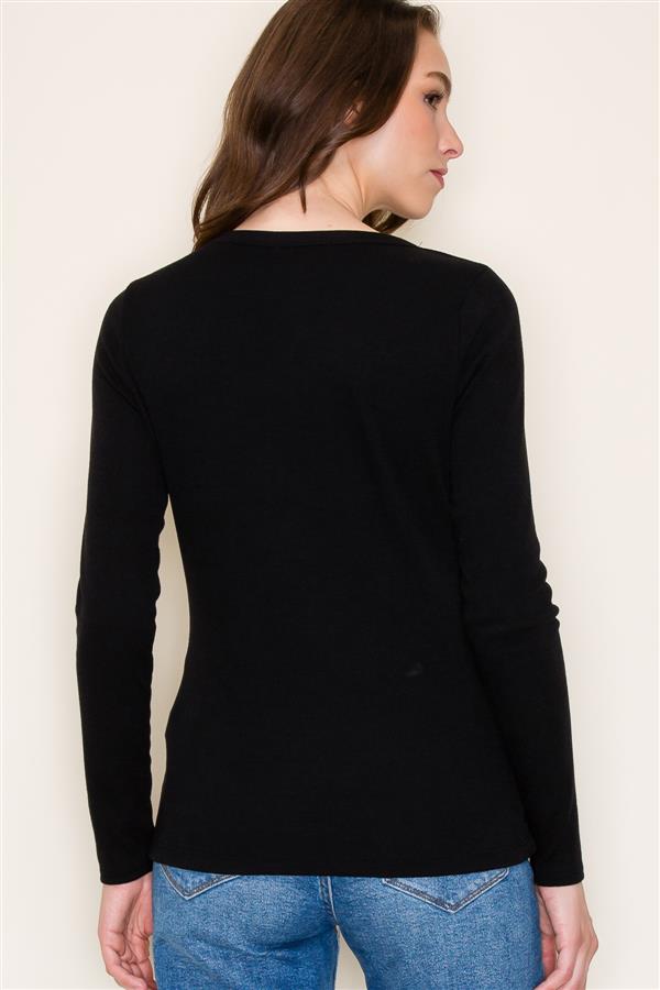 Basic Baby Ribbed Long Sleeve Top