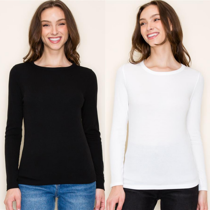 Basic Baby Ribbed Long Sleeve Top