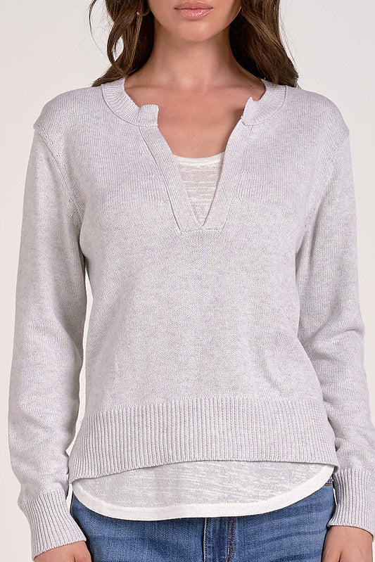 Elan Layered V-Neck Sweater