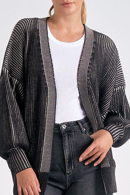 Elan Ribbed Sweater Cardigan