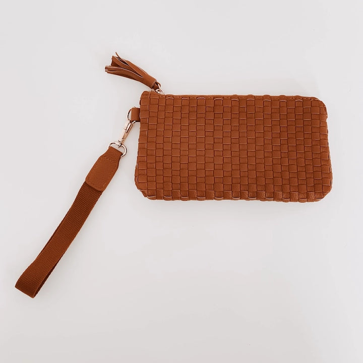 Emma Woven Clutch Wristlet - Multiple Colors