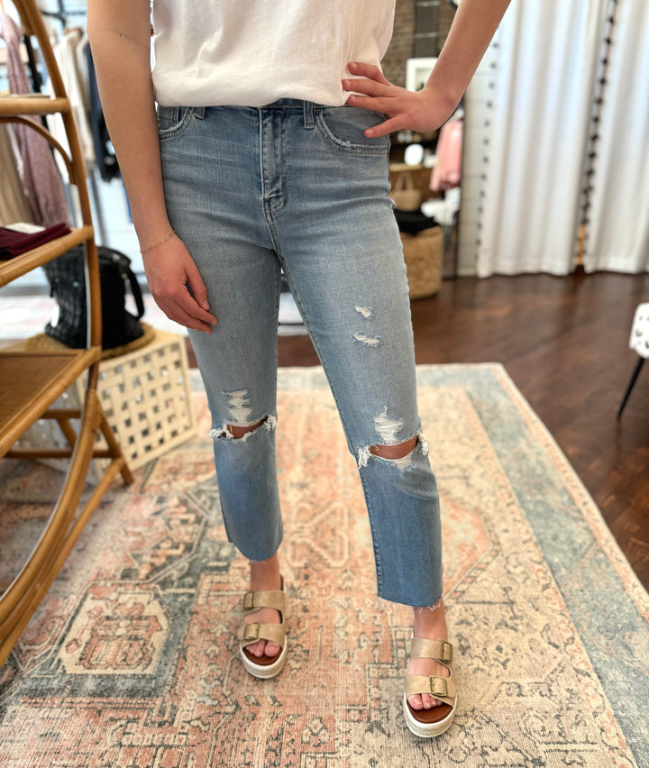 Lani Crop Straight Jeans