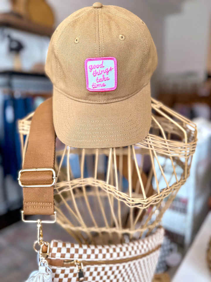 Harquin Patch Hat – Good Things Take Time