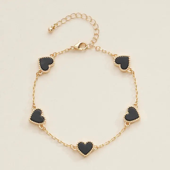 Heart Charm Bracelet