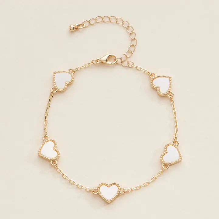 Heart Charm Bracelet