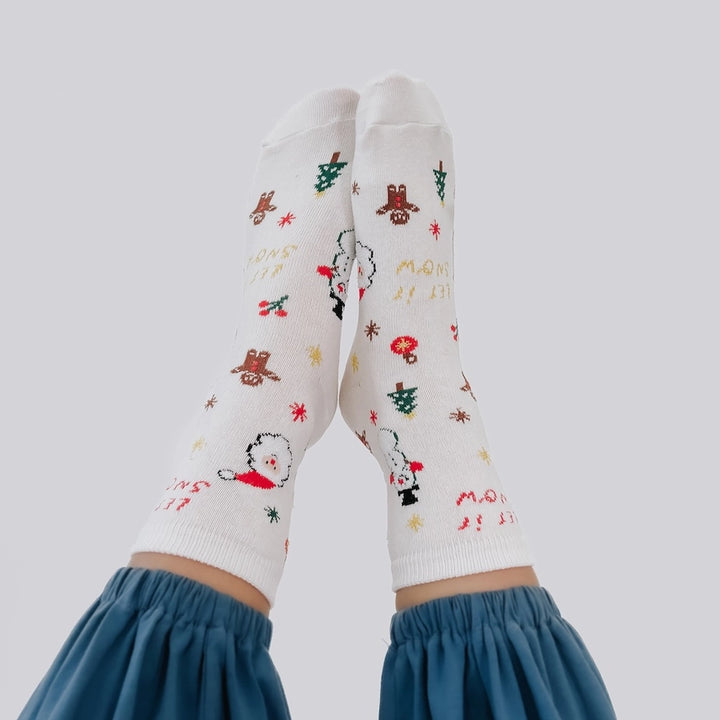 Let It Snow Christmas Socks