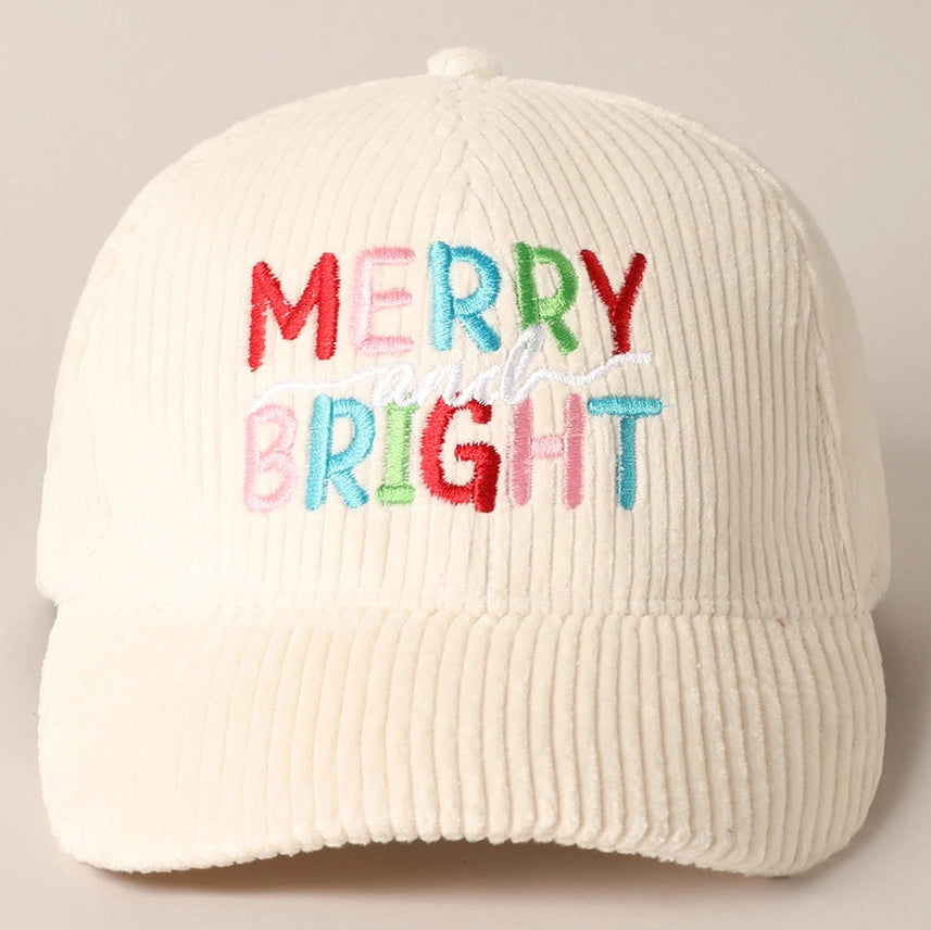 Merry and Bright Corduroy Hat