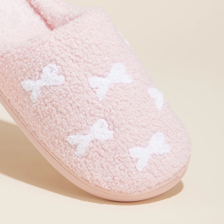 Pink Bow Slippers