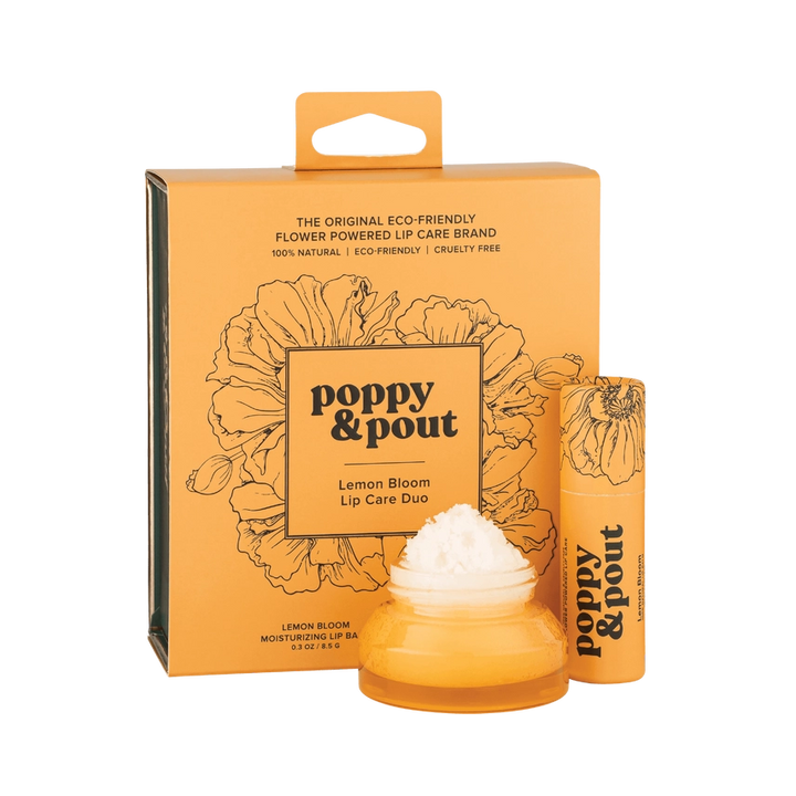 Poppy & Pout Lip Care Duo - Lemon Bloom