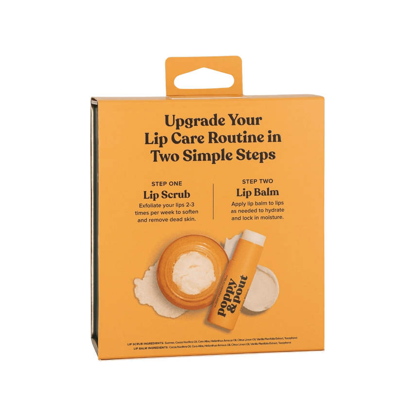 Poppy & Pout Lip Care Duo - Lemon Bloom