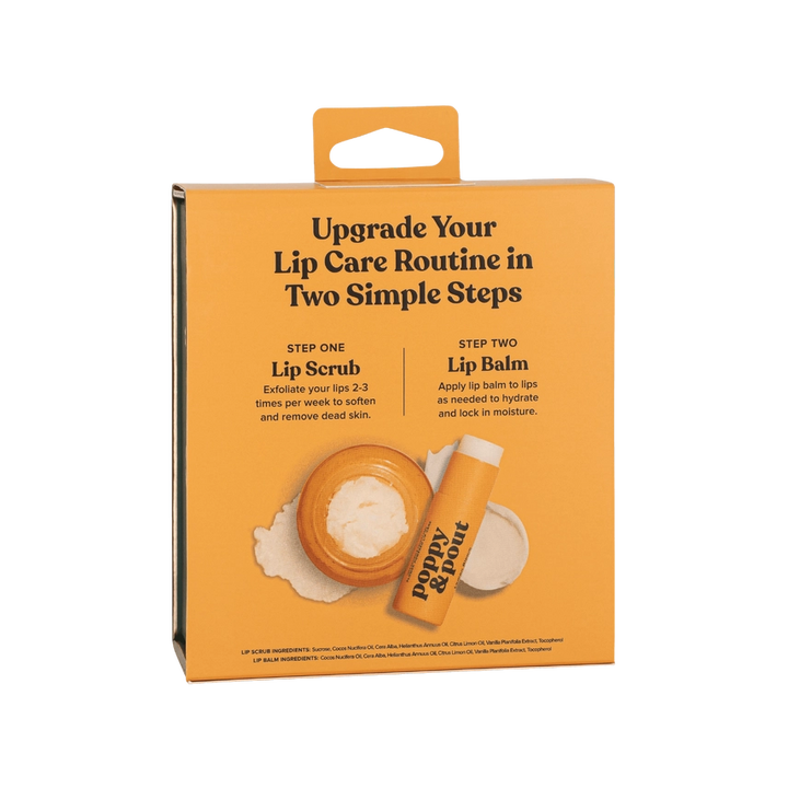 Poppy & Pout Lip Care Duo - Lemon Bloom