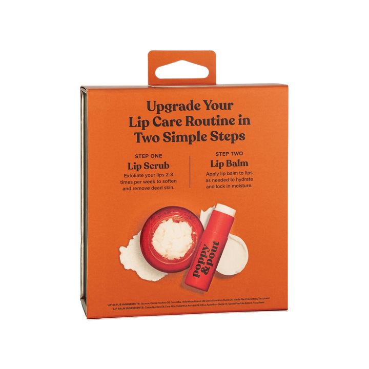 Poppy & Pout Lip Care Duo - Orange Blossom