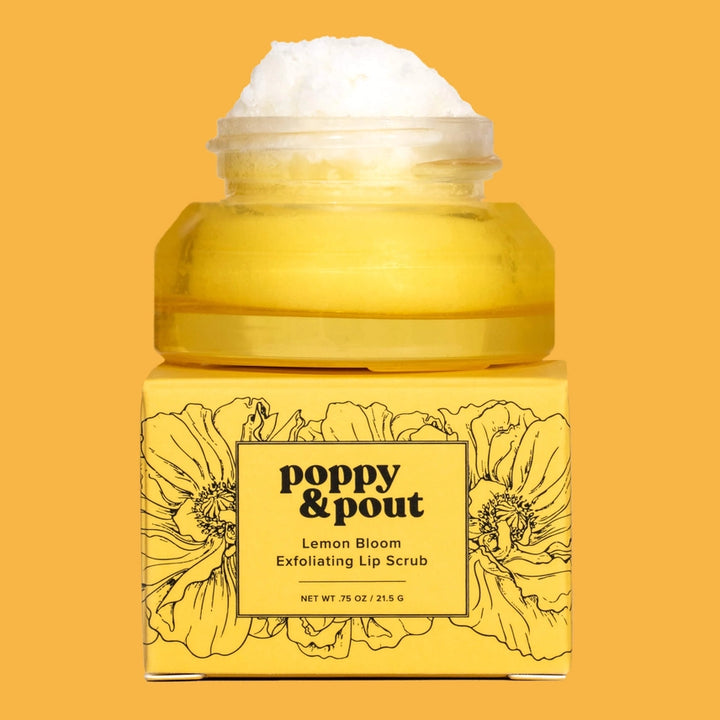 Poppy & Pout Lemon Bloom Lip Scrub