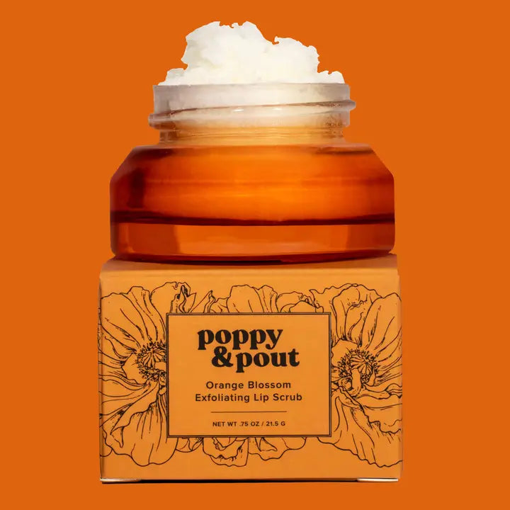 Poppy & Pout Orange Blossom Lip Scrub