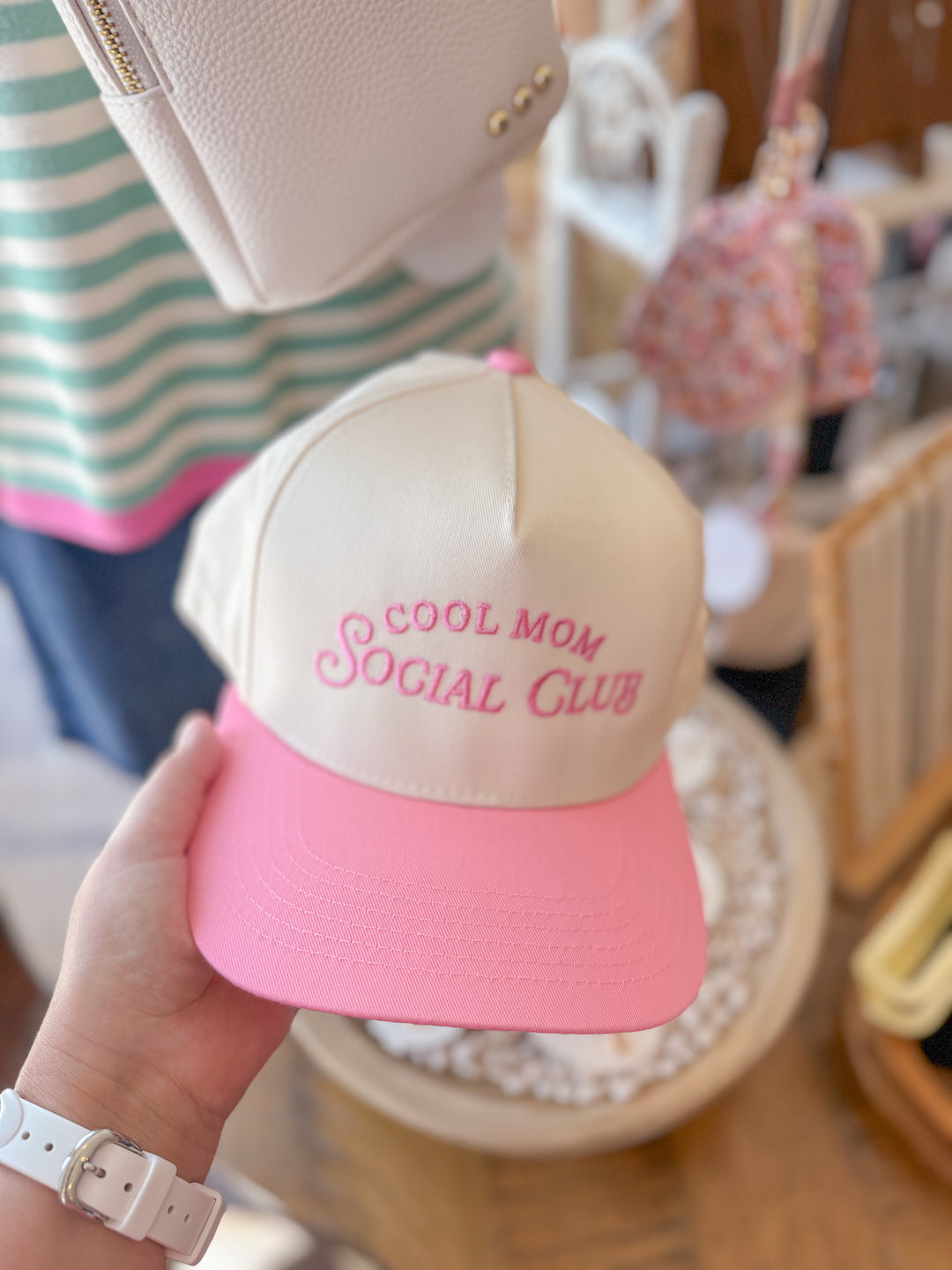 Cool Mom Social Club Two-Toned Vintage Hat