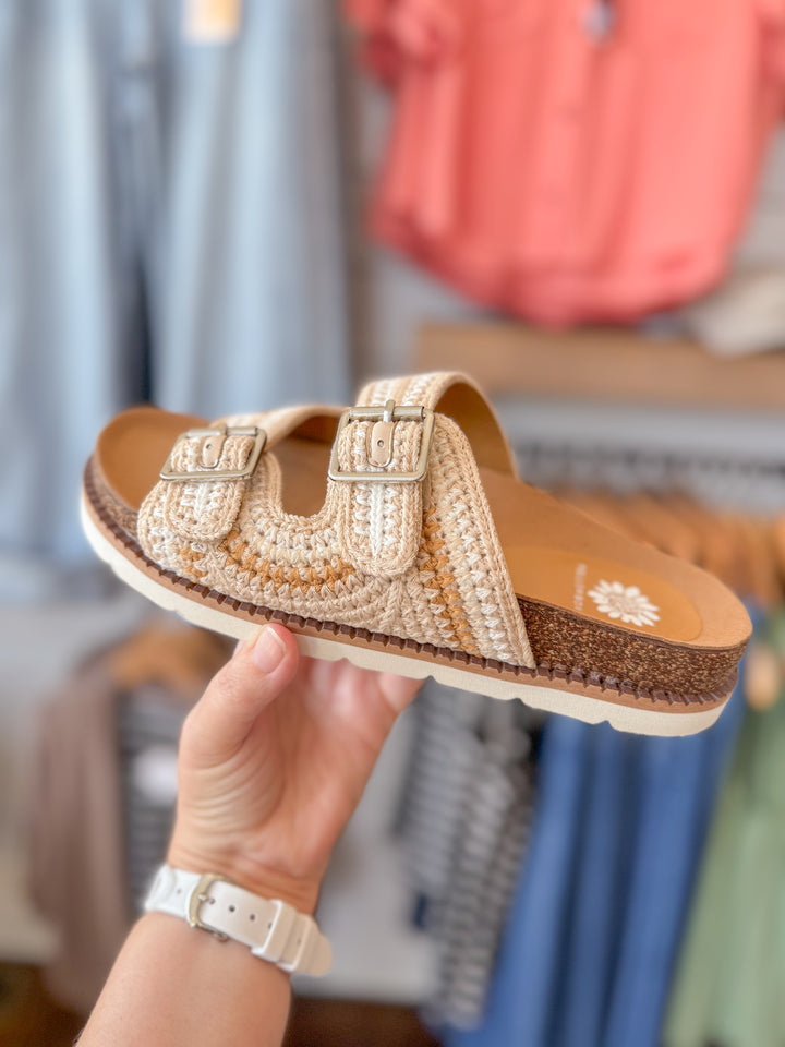 Hadley Crochet Slide Sandal